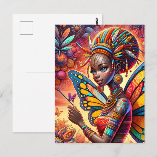 Kenyan Fairy Postkarte (Vorne/Hinten)