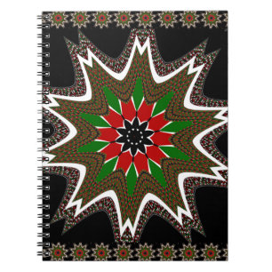 Kenyan Flag Colors Art Print/Graphic Notizblock