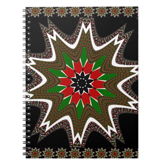 Kenyan Flag Colors Art Print/Graphic Notizblock (Vorderseite)