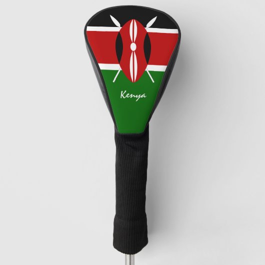 Kenyan Flag & Golf Kenya Sport Covers /Clubs Golf Headcover (Vorderseite)