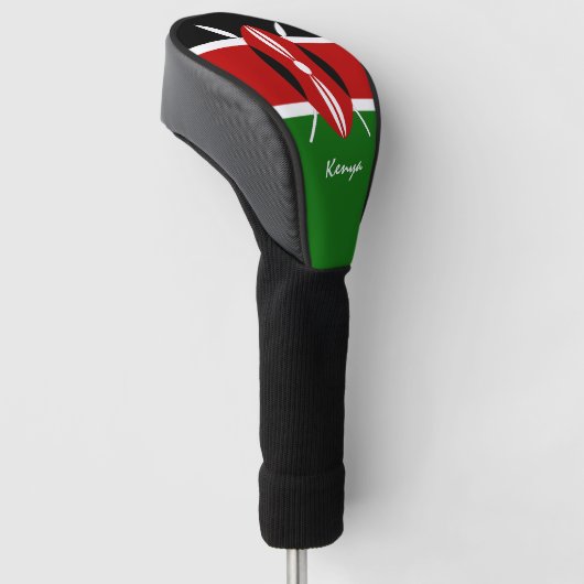 Kenyan Flag & Golf Kenya Sport Covers /Clubs Golf Headcover (angewinkelt)
