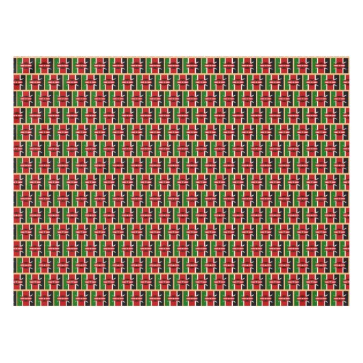 Kenyan Flag & Kenya Esstisch Dekoration Afrika Tischdecke (Vorderseite (Horizontal))
