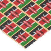 Kenyan Flag & Kenya Esstisch Dekoration Afrika Tischdecke (Schrägansicht)
