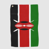 Kenyan Flag & Kenya Golf Urlaub /Sport Golfhandtuch (Vorderseite)