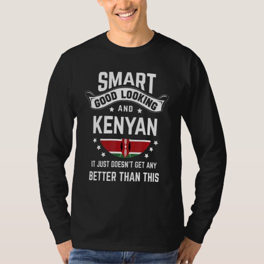 Kenyan Flag Native Pride Kenya Kenyan Roots T-Shirt (Vorderseite)