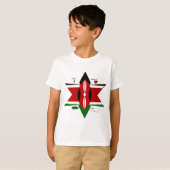 Kenyan Flag Safari Design: Liste der Bucket-Server T-Shirt (Vorne ganz)