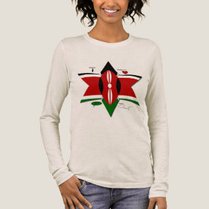 Kenyan Flag Safari Design: Liste der Bucket-Server Tri-Blend Shirt