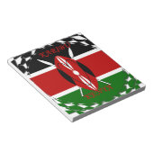 Kenyan Flag Unity: Tuko Pamoja Design Notizblock (angewinkelt)