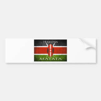 Kenyan-Flagge Hakuna Matata Autoaufkleber