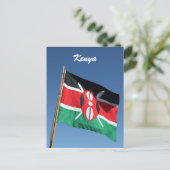 Kenyan-Flagge Postkarte (Stehend Vorderseite)