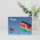 kenyan flags postkarte (Stehend Vorderseite)