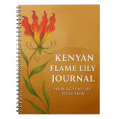 Kenyan Flame Lily Journal – Soulful Notebook  Notizblock (Vorderseite)