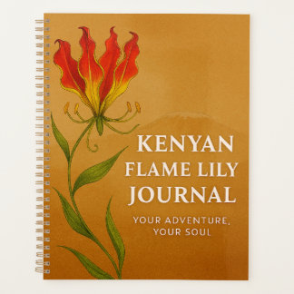 Kenyan Flame Lily Journal – Soulful Notebook  Planer
