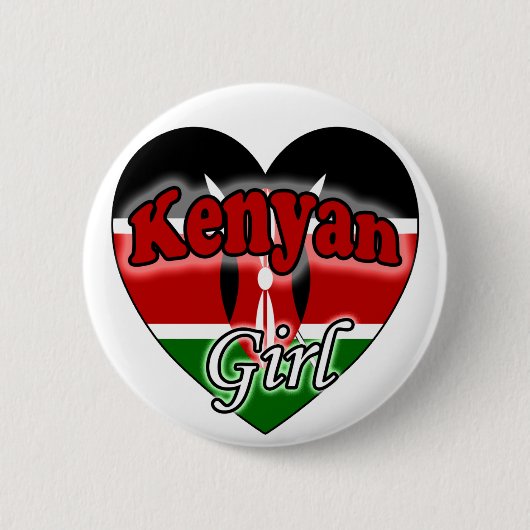 Kenyan Girl Button (Vorderseite)