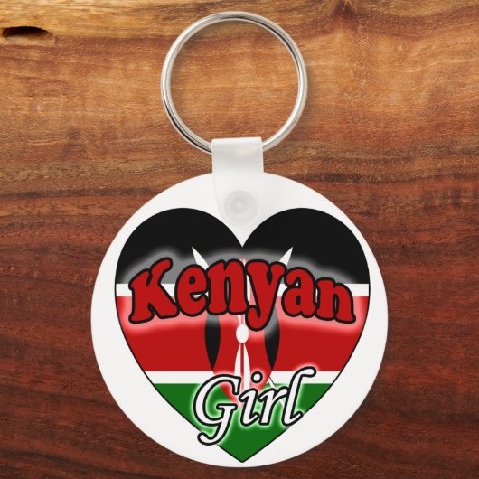 Kenyan Girl Schlüsselanhänger (Vorderseite)