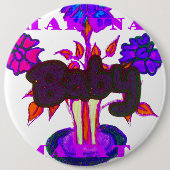 Kenyan Heart Art: Ich Liebe Kenya Button (Vorderseite)