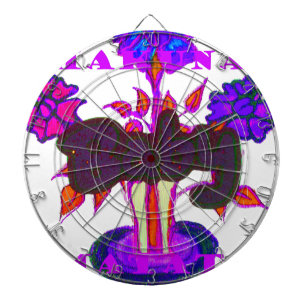 Kenyan Heart Art: Ich Liebe Kenya Dartscheibe