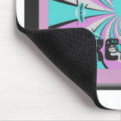 Kenyan Heart Art: Ich Liebe Kenya Mousepad (Ecke)