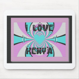 Kenyan Heart Art: Ich Liebe Kenya Mousepad