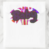 Kenyan Heart Art: Ich Liebe Kenya Ovaler Aufkleber (Tasche)