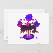 Kenyan Heart Art: Ich Liebe Kenya Postkarte (Vorne/Hinten)