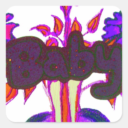 Kenyan Heart Art: Ich Liebe Kenya Quadratischer Aufkleber (Vorderseite)