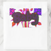 Kenyan Heart Art: Ich Liebe Kenya Rechteckiger Aufkleber (Tasche)