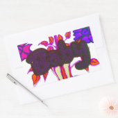 Kenyan Heart Art: Ich Liebe Kenya Rechteckiger Aufkleber (Umschlag)