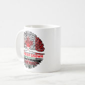 Kenyan Kenya Canadian Canada Tree Roots Flag Kaffeetasse (Vorderseite Links)