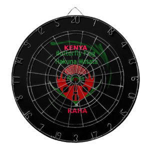 Kenyan Love Colors Dart Board Dartscheibe