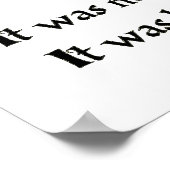 Kenyan Nature Proverb Poster (Ecke)