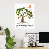 Kenyan Nature Proverb Poster (Heimbüro)