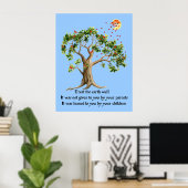 Kenyan Nature Proverb Poster (Heimbüro)