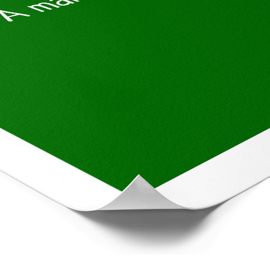 Kenyan Proverb Poster (Ecke)