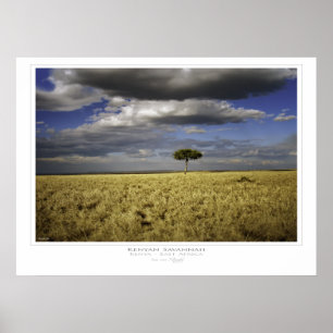 Kenyan Savannah Print Poster