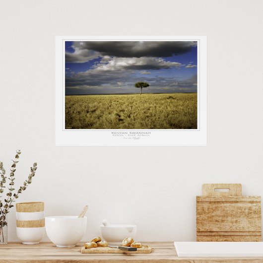 Kenyan Savannah Print Poster (Küche)