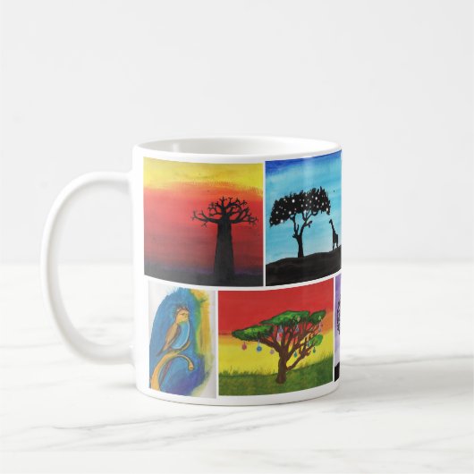 Kenyan scherzt Kunst-Tasse Kaffeetasse (Links)