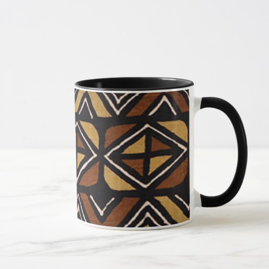 Kenyan-Schlamm-Stoff-Muster #2 Tasse (Rechts)