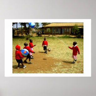 KENYAN-SCHULKINDER IN KENIA POSTER