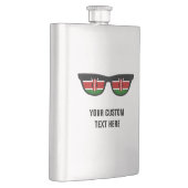Kenyan Shades benutzerdefinierte Flasche Flachmann (Rechts)