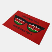 Kenyan Shades Zollmatten Fußmatte (Schrägansicht)