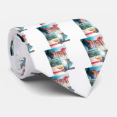 Kenyan Tapestes: Wildlife, Culture & Coastal Beach Krawatte (Gerollt)