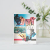 Kenyan Tapestes: Wildlife, Culture & Coastal Beach Postkarte (Stehend Vorderseite)