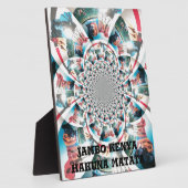 Kenyan Tapestry Kaleidoskop Art Print Fotoplatte (Seite)