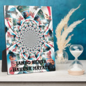 Kenyan Tapestry Kaleidoskop Art Print Fotoplatte (Seite)