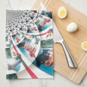 Kenyan Tapestry Kaleidoskop Art Print Handtuch (Viertel Falte)