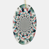 Kenyan Tapestry Kaleidoskop Art Print Keramik Ornament (Rechts)