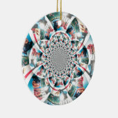 Kenyan Tapestry Kaleidoskop Art Print Keramikornament (Rechts)