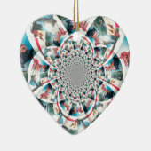 Kenyan Tapestry Kaleidoskop Art Print Keramikornament (Rechts)