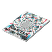 Kenyan Tapestry Kaleidoskop Art Print Notizblock (Rotiert)